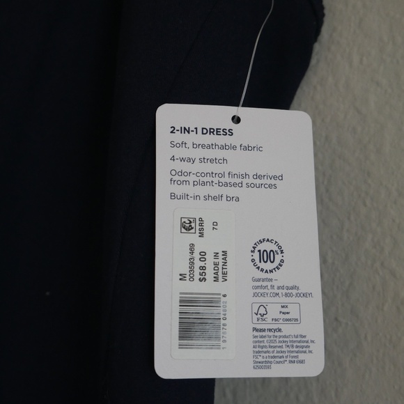 Jockey® EVERACTIVE™ Racerback Dress with Built-In Bra - Picture 10 of 11